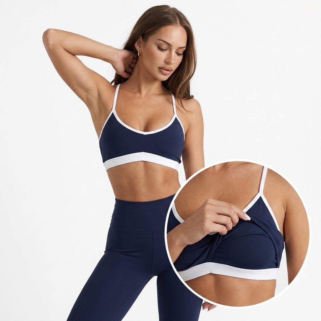 OVYRE Contrast Tank with Built-In Bra