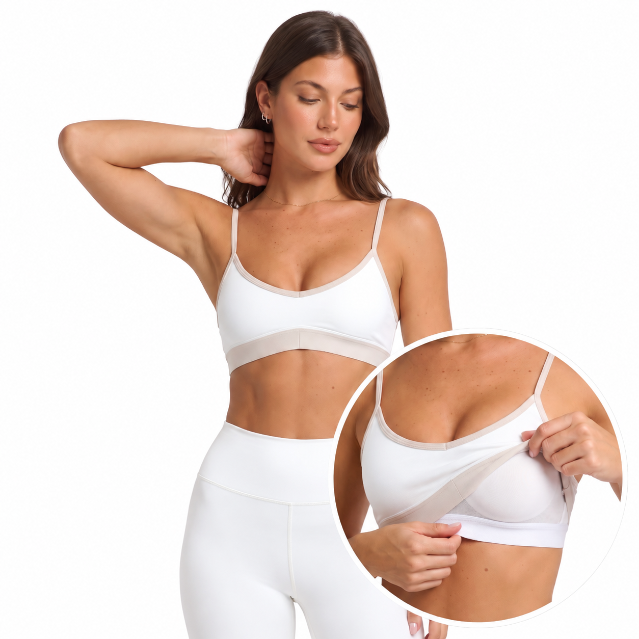 OVYRE Contrast Tank with Built-In Bra